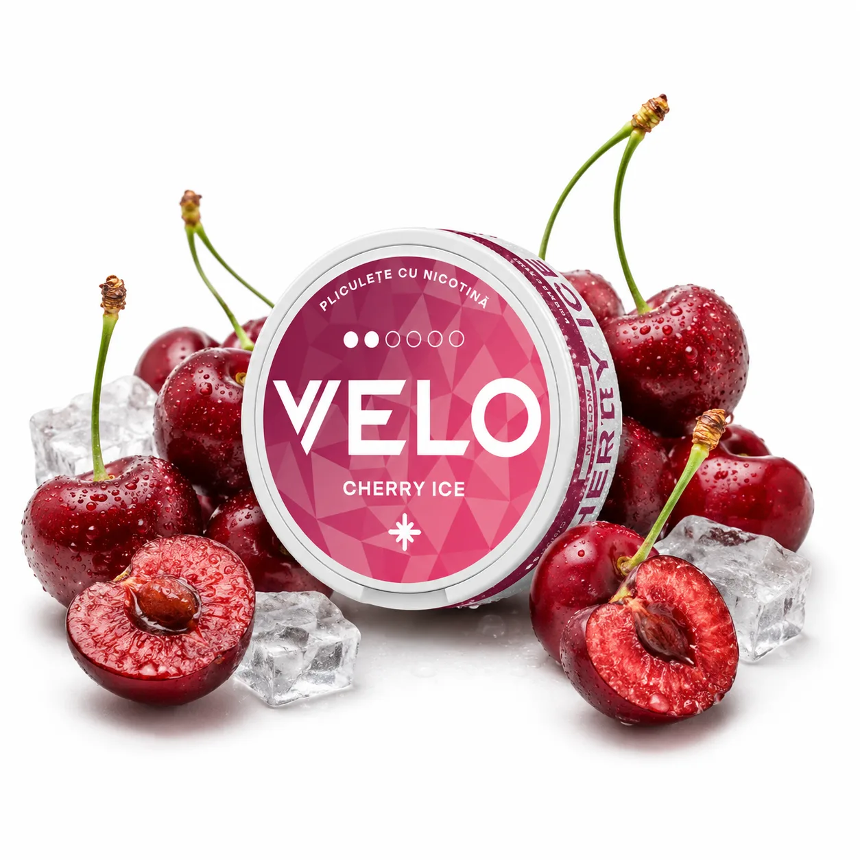 Pliculete cu Nicotina VELO Cherry Ice 6mg