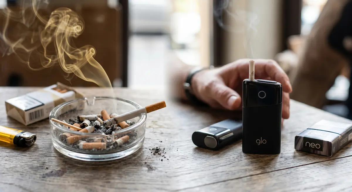 Glo vs Țigări: Diferențe Reale (Sănătate, Miros, Substanțe) de pe e-potion.ro Glo vs Țigări