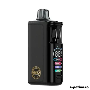 Kit Voopoo Vrizz 2 Black Leather, vape reîncărcabil cu cartuș de 15 ml și baterie de 1350 mAh