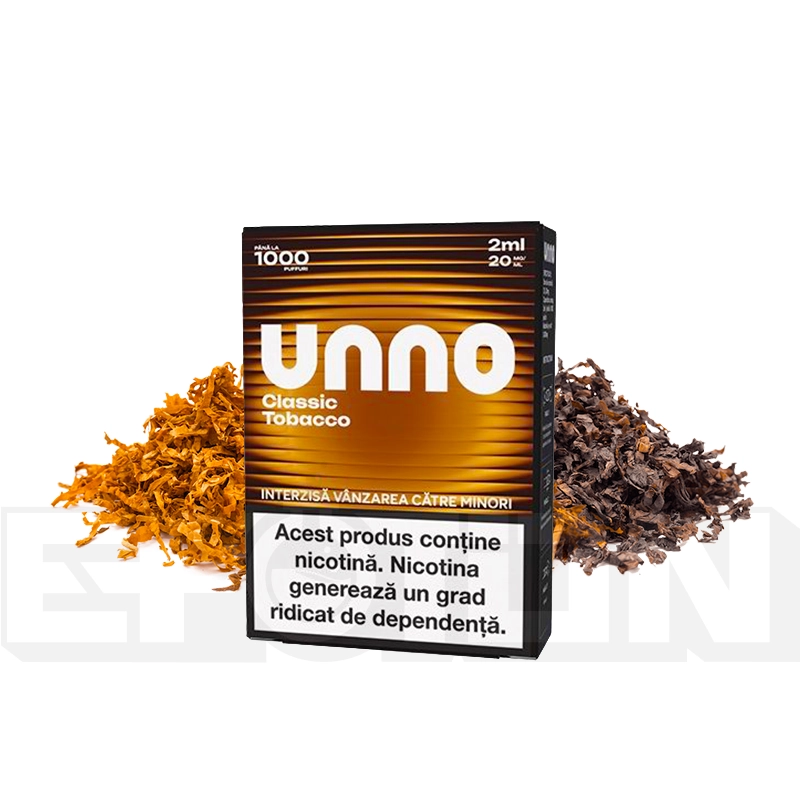 Cartus Unno Golden Tobacco 20mg 1000 Pufuri