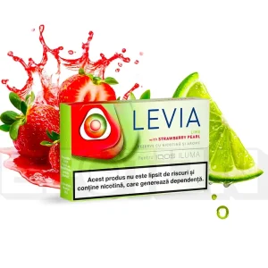 Rezerve LEVIA Lime cu Strawberry Pearl pentru IQOS Iluma