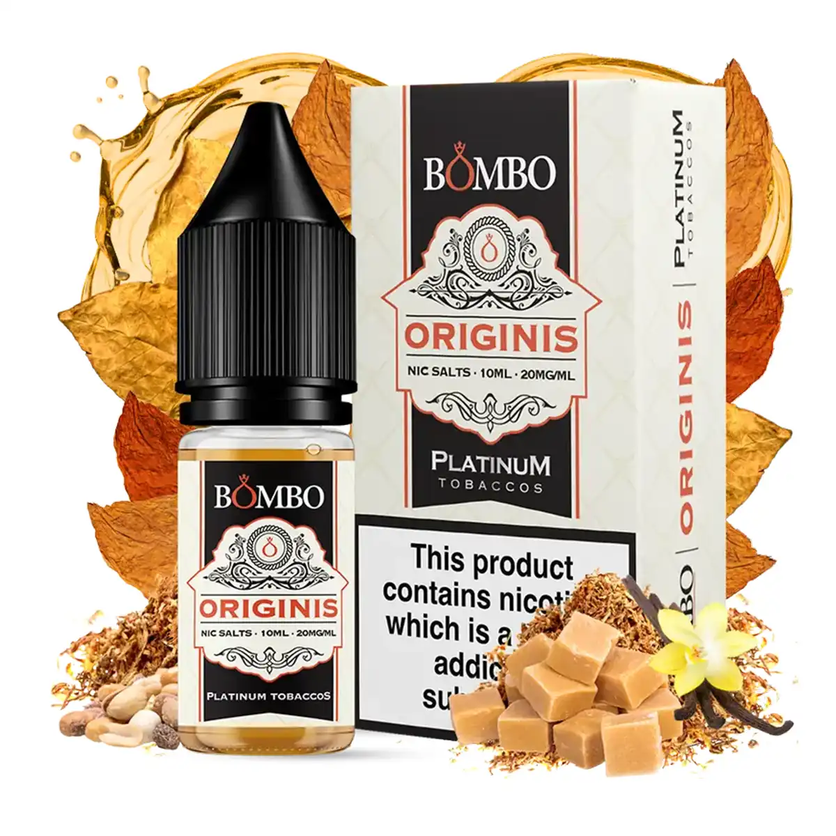 Lichid Bombo Platinum Tobacco Nic Salt Origins 20mg 10ml