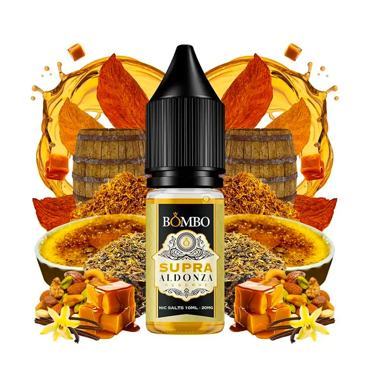 Lichid Bombo Platinum Tobacco Nic Salt Supra Aldonza Reserve 20mg 10ml