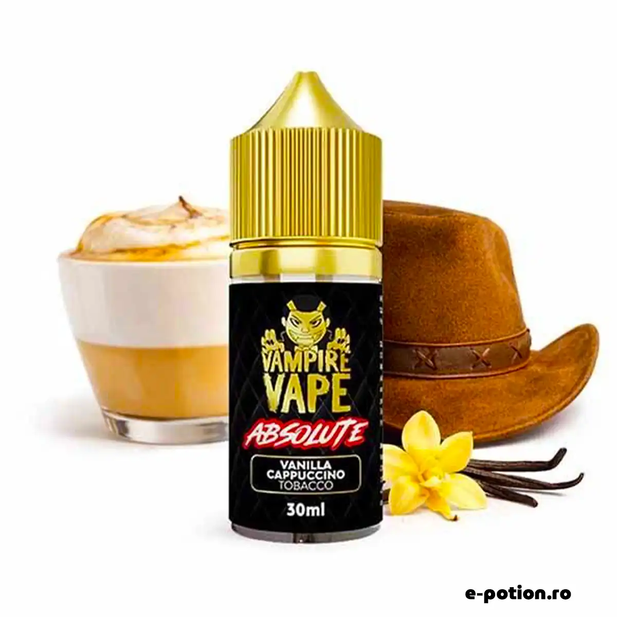 Aromă concentrată Vampire Vape Absolute Vanilla Cappuccino Tobacco 30 ml