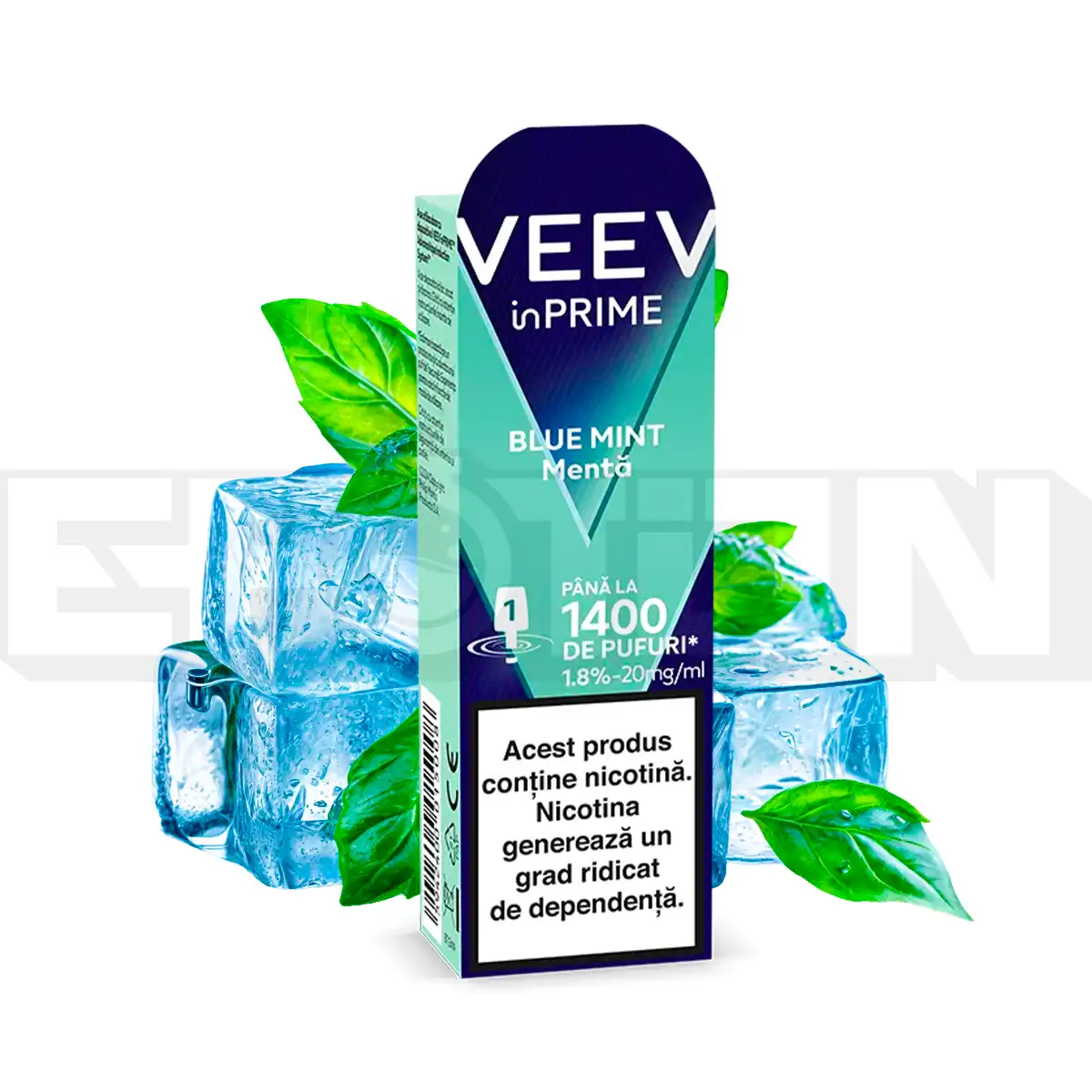 Capsulă VEEV inPrime Blue Mint 1,8% 2ml
