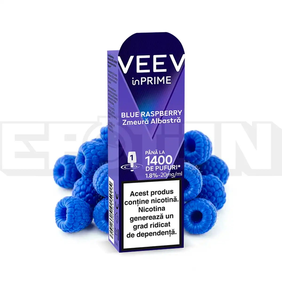 Capsulă VEEV inPrime Blue Raspberry 1,8% 2ml