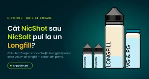 Cât Nicshot sau NicSalt Pui la un Longfill?