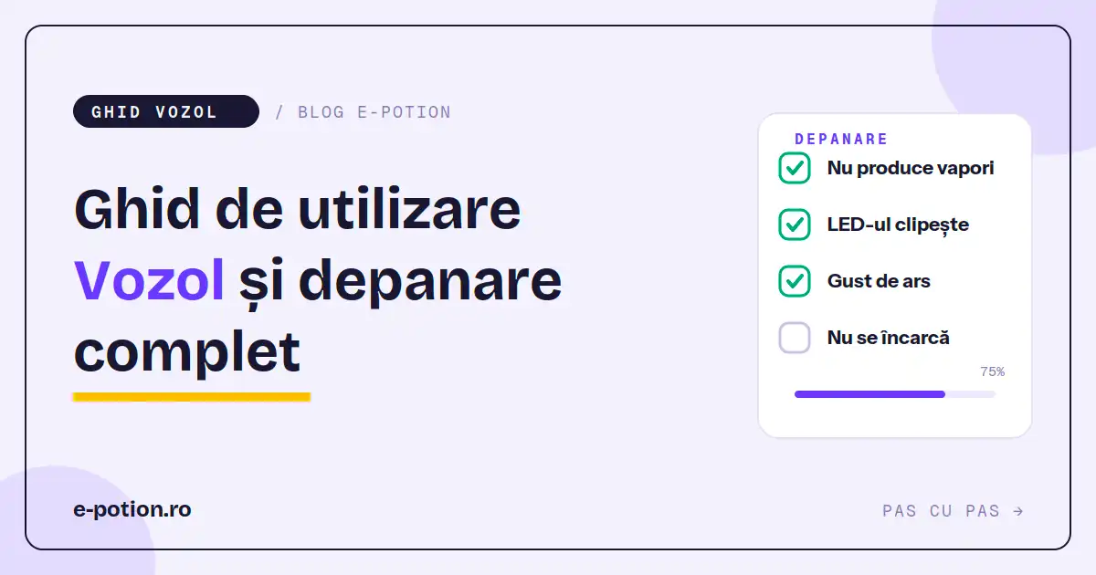 Ghid de Utilizare Vozol și Depanare Complet
