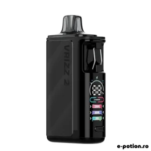 Kit Voopoo Vrizz 2 Onyx Black, pod reîncărcabil din aluminiu cu cartuș de 15 ml și baterie de 1350 mAh