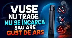 VUSE Nu Trage, Nu Se Încarcă Sau Are Gust De Ars