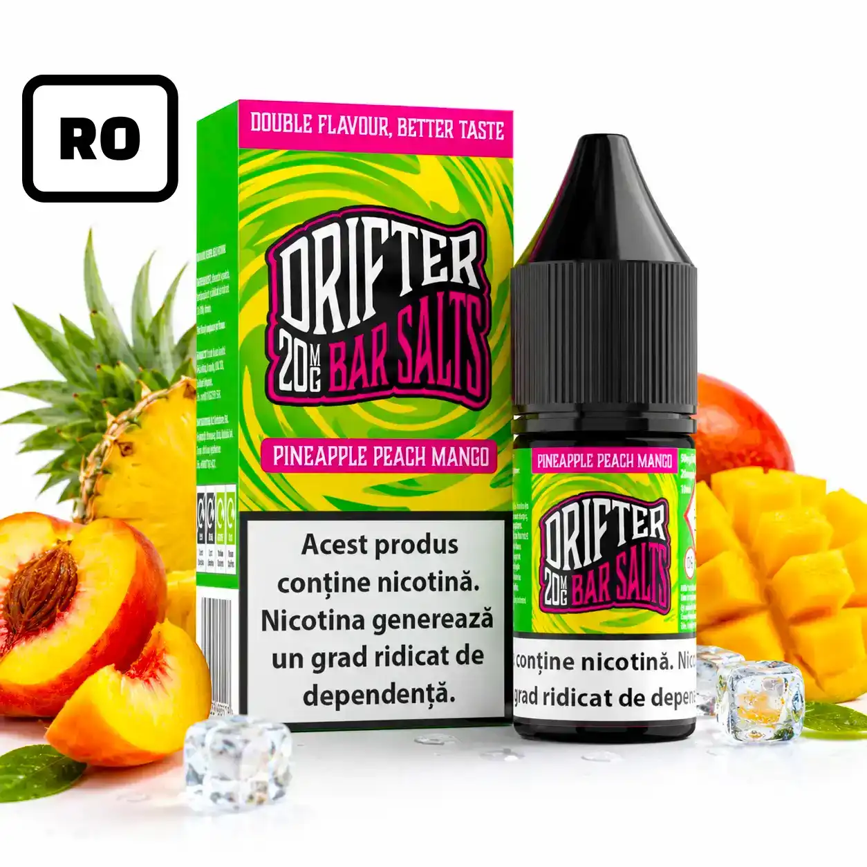 Lichid Drifter Bar Salt Pineapple Peach Mango 20mg 10ml RO