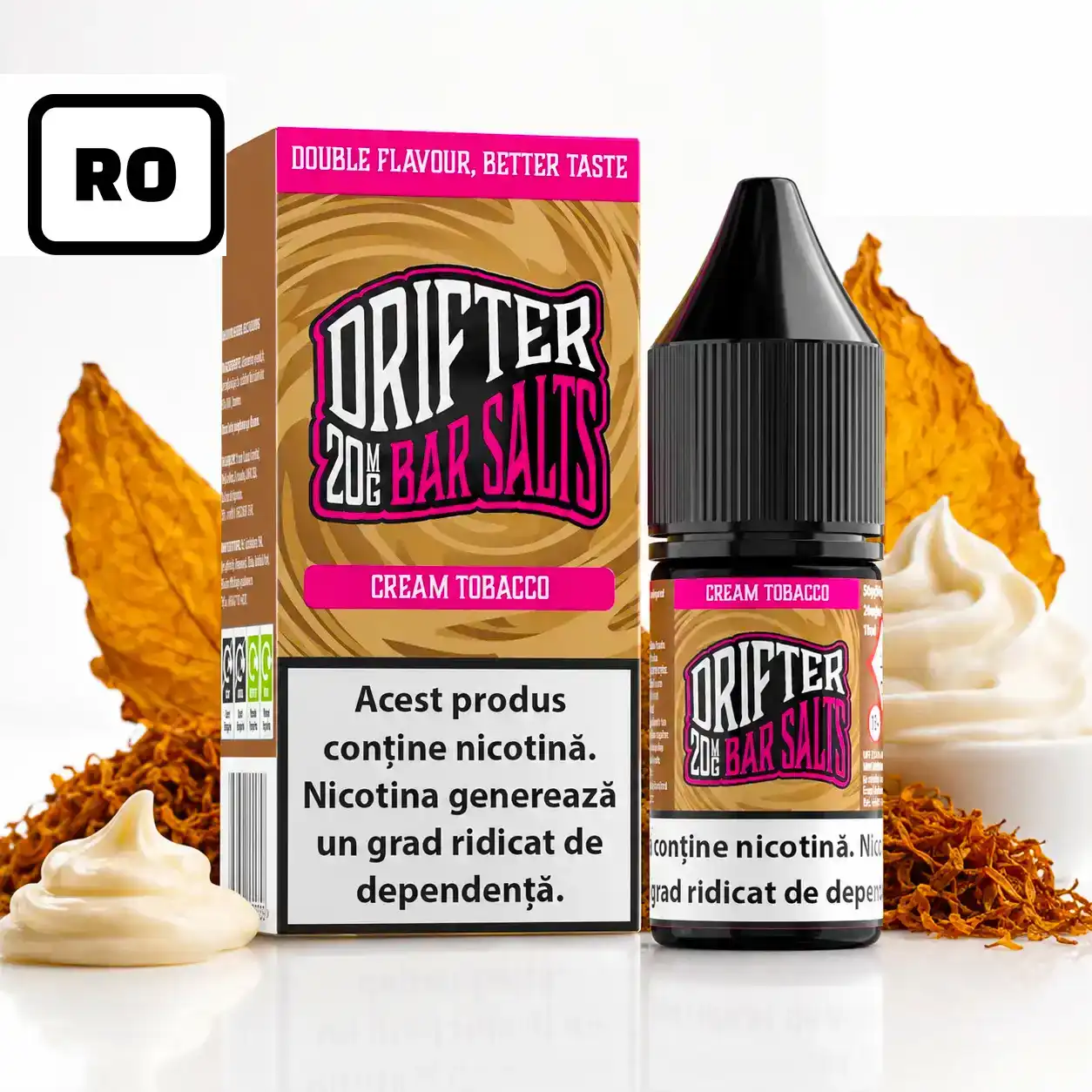 Lichid Drifter Bar Salt Cream Tobacco 20mg 10ml RO