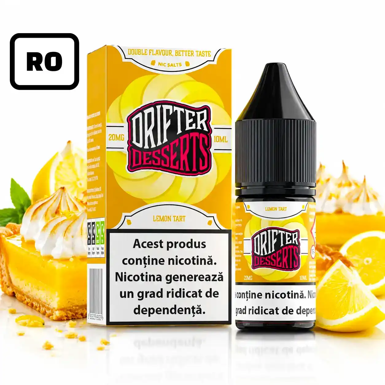 Lichid Drifter Dessert Salt Lemon Tart 20mg 10ml RO