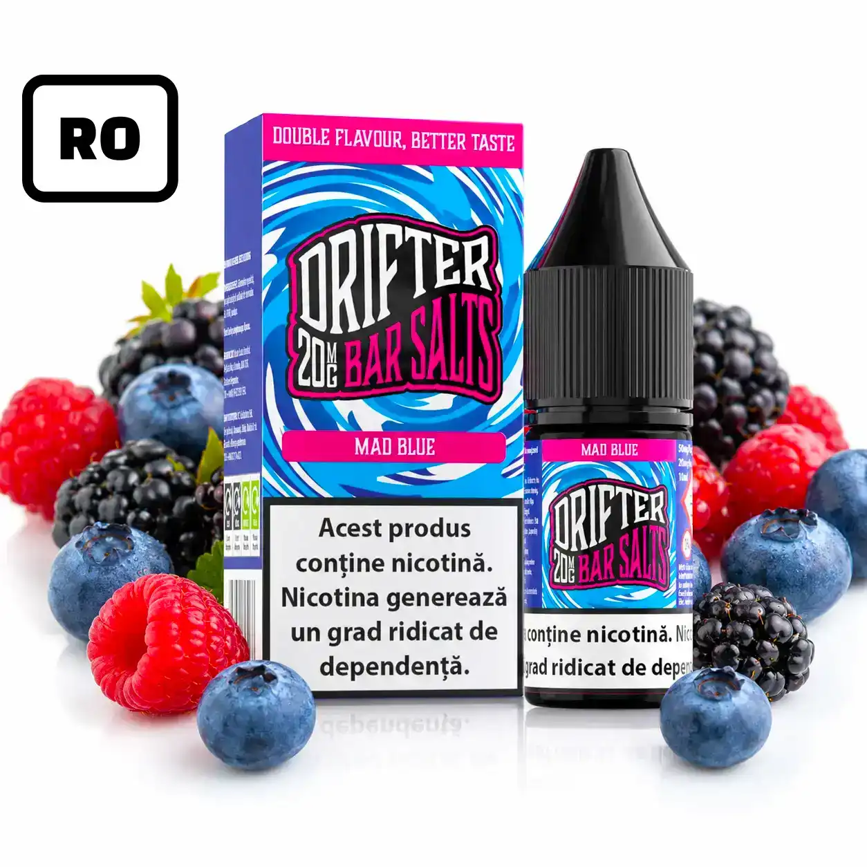 Lichid Drifter Bar Salt Mad Blue 20mg 10ml RO