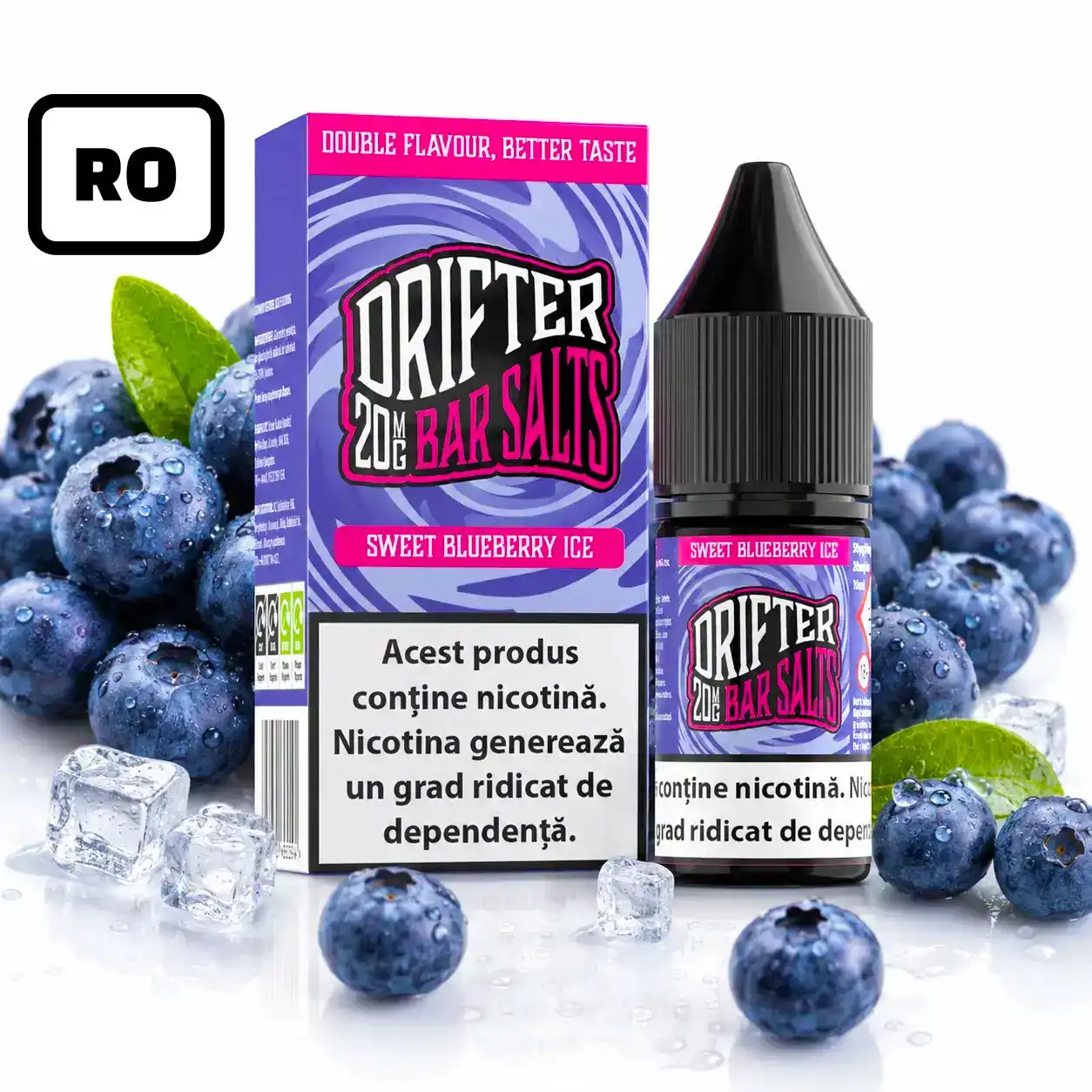 Lichid Drifter Bar Salt Sweet Blueberry Ice 20mg 10ml RO