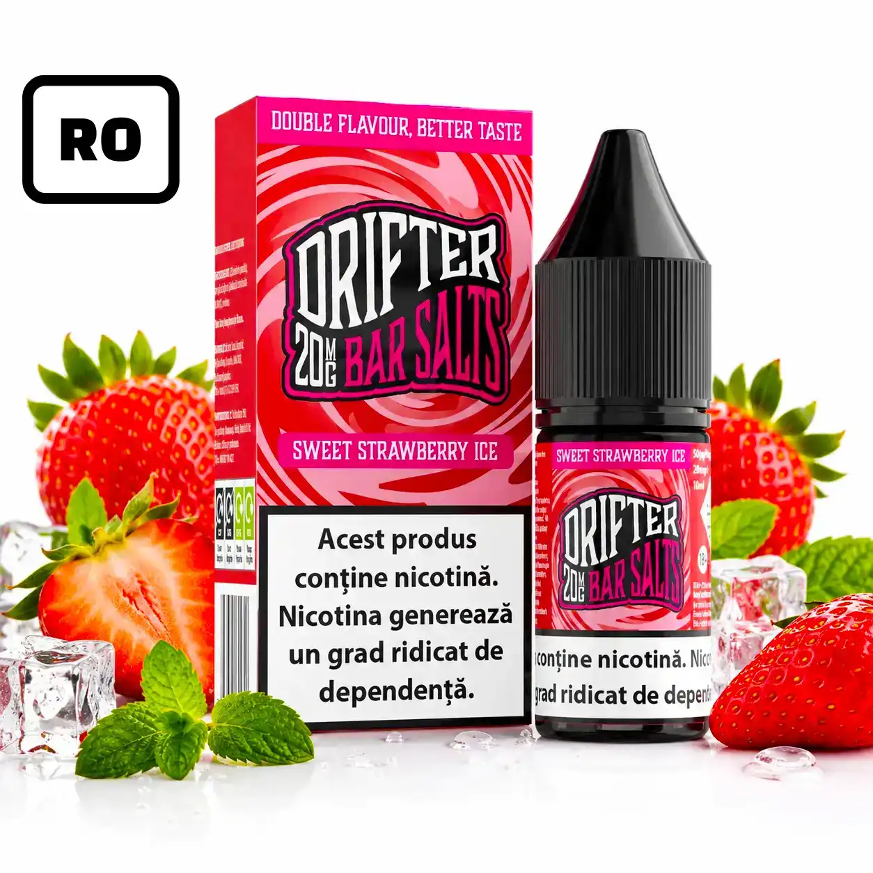 Lichid Drifter Bar Salt Sweet Strawberry Ice 20mg 10ml RO
