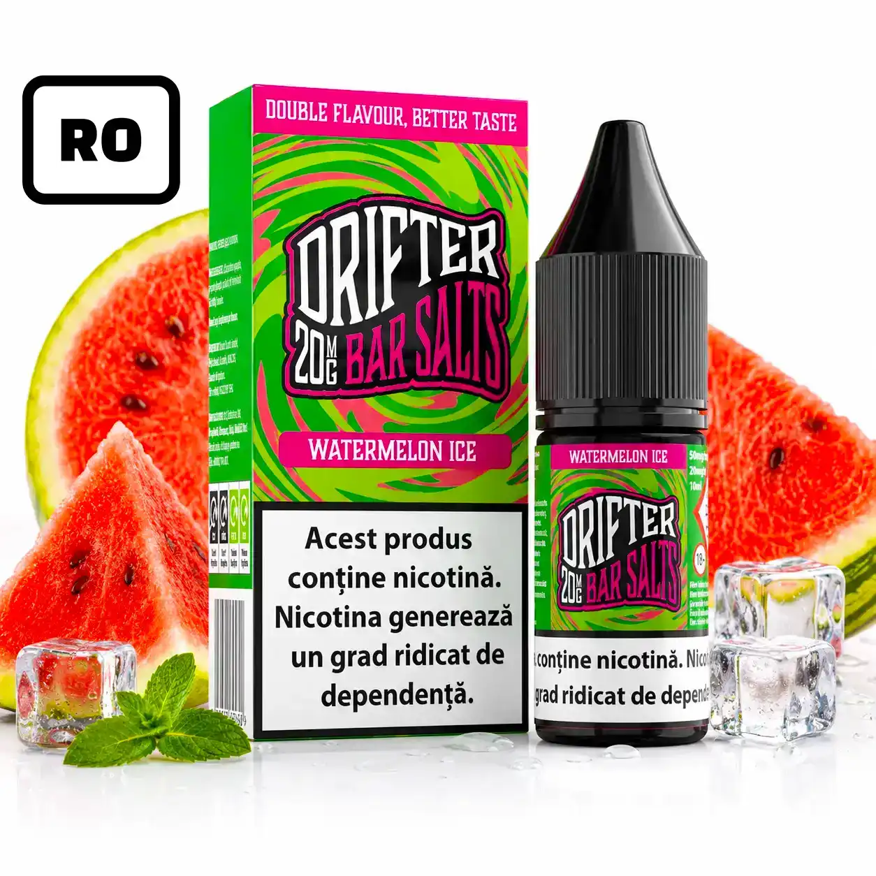 Lichid Drifter Bar Salt Watermelon Ice 20mg 10ml RO
