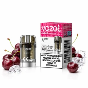 Capsula Vozol Sleek 1500 pufuri Cherry Ice 2% 2ml
